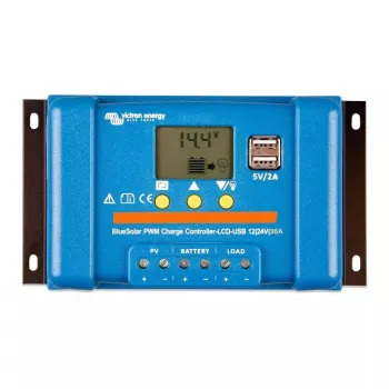 Saules bateriju lādētājs Victron Energy BlueSolar PWM-LCD&USB 12/24V 30A