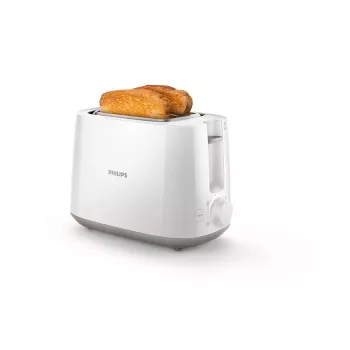 Toasteris Philips Daily Collection HD2581/00 — 2 šķēles, 830 W, 8 grauzdēšanas līmeņi, balts