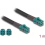 Koaksiālais kabelis DeLOCK 90139 1m Mini FAKRA Z Aqua Black