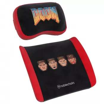 Memory Foam Pillow Set noblechairs DOOM Retro Edition — ergonomiski spilveni spēļu un biroja krēsliem