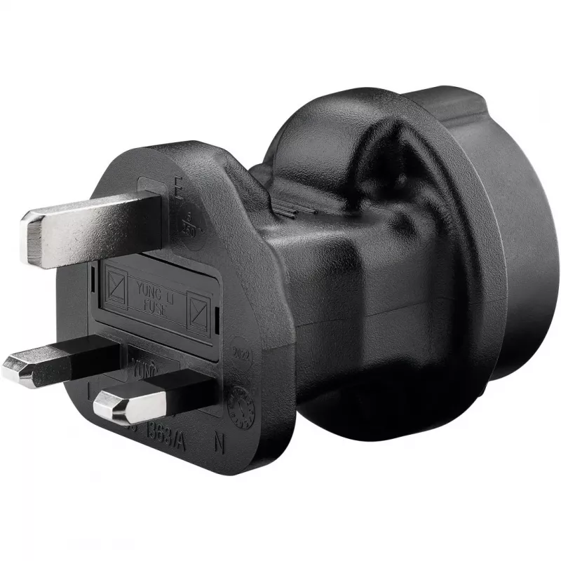 Tīkla adapteris Goobay 95307 Melns UK
