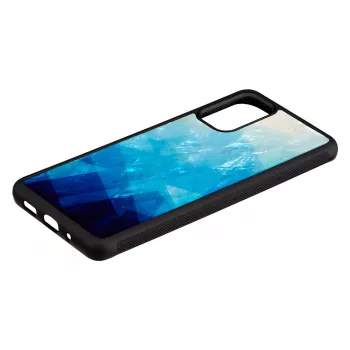 Aizsargmaciņš iKins Samsung Galaxy S20+ zils melns pērļu efekts