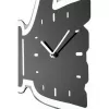 NeXtime klok 3072zw Thumbs up, 40.5x41 cm, sienas, melns/sudrabs