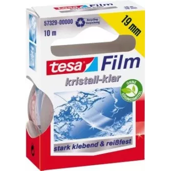 tesa Filma, caurspīdīga, 19 mm x 10 m universāla līmlente, izgatavota no PP plēves, plīšanas izturīga (57329-00000-02)