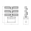 Synergy 21 LED Objekt/Stadiona Prožektors 720W IP66 cw