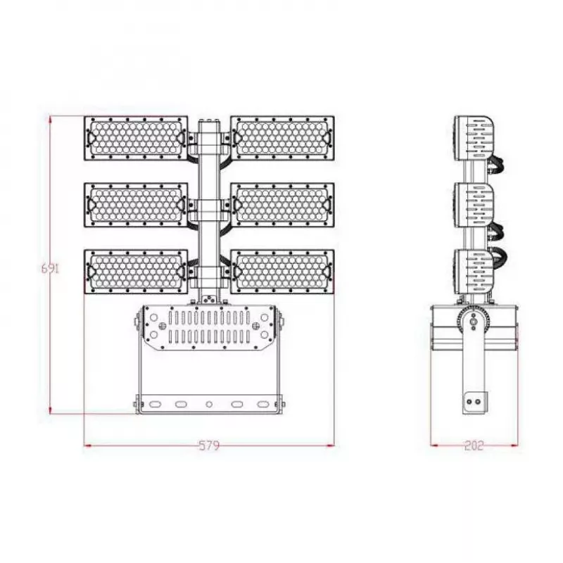 Synergy 21 LED Objekt/Stadiona Prožektors 720W IP66 cw