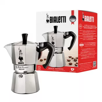 Bialetti Moka Express kafijas kanna 0,3 L Alumīnijs, Melna