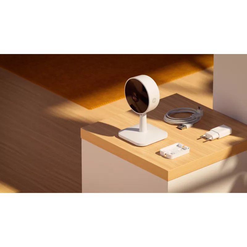 IP drošības kamera Yale SV-IC-1A-W-EU 1080p, 2 MP, 110° redzes lauks, Wi‑Fi, PTZ, divvirzienu audio, nakts redzamība