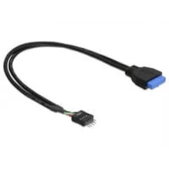 Delock 83095 USB kabelis melns