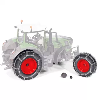 Mēroga modeļa traktora riteņi ar ķēdēm Wiking Fendt 828 – aksesuārs modeļu transportlīdzekļiem