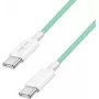 LogiLink USB 2.0 Type-C kabelis C/m> C/m Neilons 60W Zaļš - Kabelis - Digitālie/Datu (CU0347)