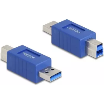 DeLOCK 67213 USB Type-A uz USB Type-B dzimuma mainītājs, zils