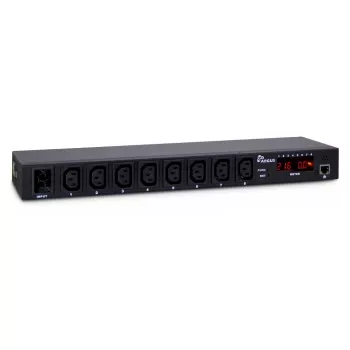 Inter-Tech SW-0816 strāvas sadalītājs (PDU) 8 AC kontaktligzdas Melns