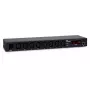 Inter-Tech SW-0816 strāvas sadalītājs (PDU) 8 AC kontaktligzdas Melns