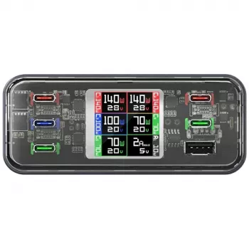4smarts Lucid GaN DIY 360W lādēšanas stacija 5xUSB-C + 1xUSB-A