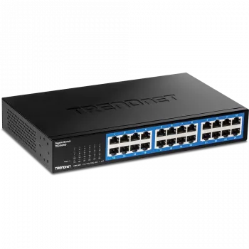 TRENDnet TEG-S25D - Slēdzis - 24 porti 10/100/1000 - Galda, plauktā montējams - TAA atbilstošs