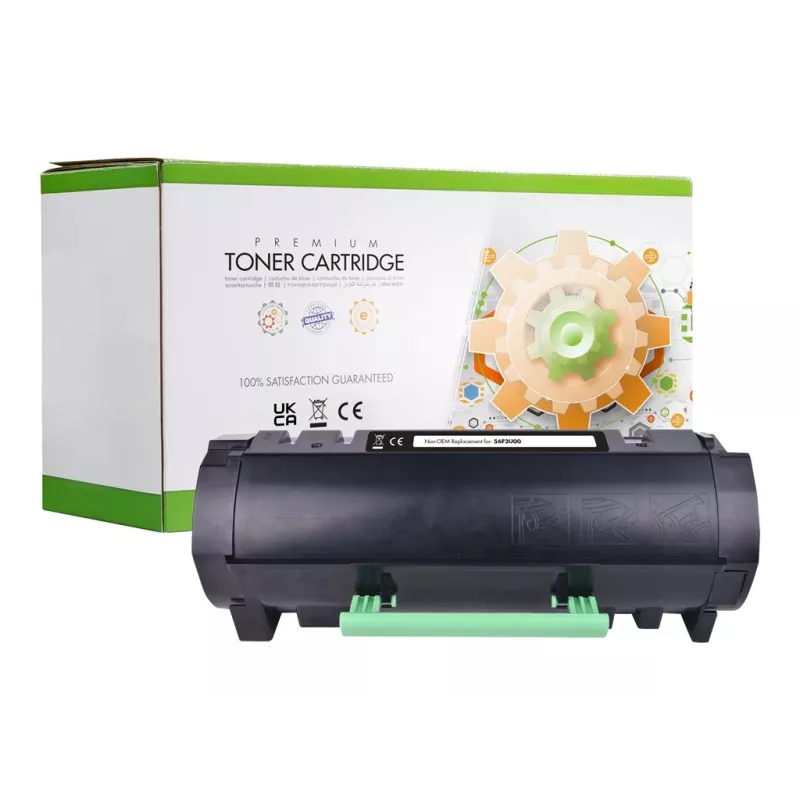 Statiskā kontroles saderīga tonera kasetne Lexmark 56F2U00 / 002-06-R562U melna