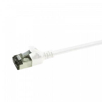 LogiLink Ultraflex SlimLine - Patch-Cable - RJ-45 (tēviņš) uz RJ-45 (tēviņš) - 3 m - 3.8 mm - ekranēts PIMF - CAT 6a - Ekranēts, bez halogēna, liets - Balts, RAL 9010
