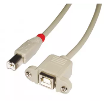 Lindy 31800 USB kabelis 0.5 m USB B Pelēks