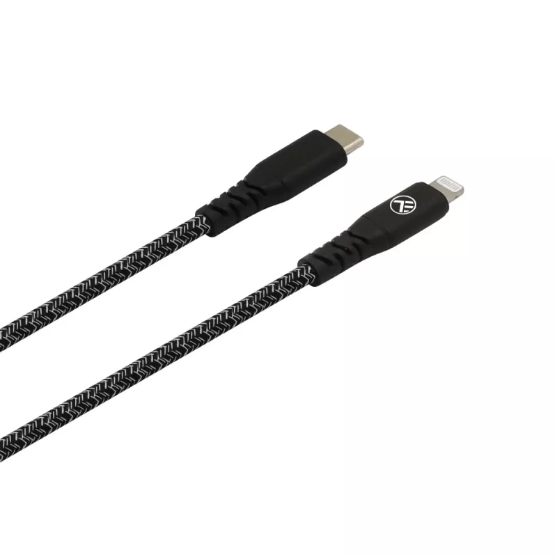 Datu kabelis Tellur Type-C uz Lightning 3A PD60W 1m — melns