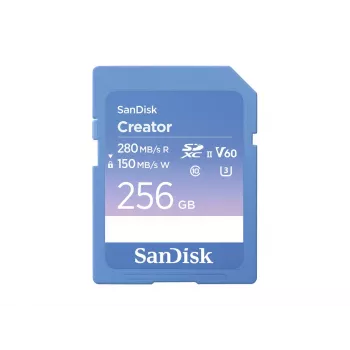 SanDisk Creator SD atmiņas karte UHS-II 256GB ātrums līdz 280 MB/s