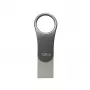 Silicon Power Mobile C80 128 GB USB zibatmiņa, USB Type-A / USB Type-C, USB 3.0 (3.1 Gen 1), titāna krāsas