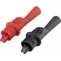 VOLTCRAFT Krokodilklemme ar 2 mm spraudni CAT III 1000 V, CAT IV 600 V, melna/sarkana MSK-111 (VC-8085005)