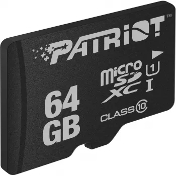 Patriot MicroSDXC 64 GB UHS-I Class 10 U1 80 MB/s atmiņas karte (PSF64GMDC10)