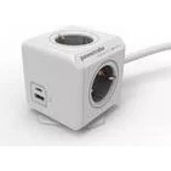 Strāvas sadalītājs Allocacoc 10435/DEEUAC ar 4 AC kontaktligzdām, USB-A un USB-C portiem