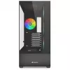 PC korpuss Sharkoon AK6 RGB, ATX, Melns
