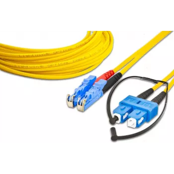 Lightwin LDP-09 LSH-SC 3.0 divkāršs LWL savienojuma kabelis - SM - LSH - SC