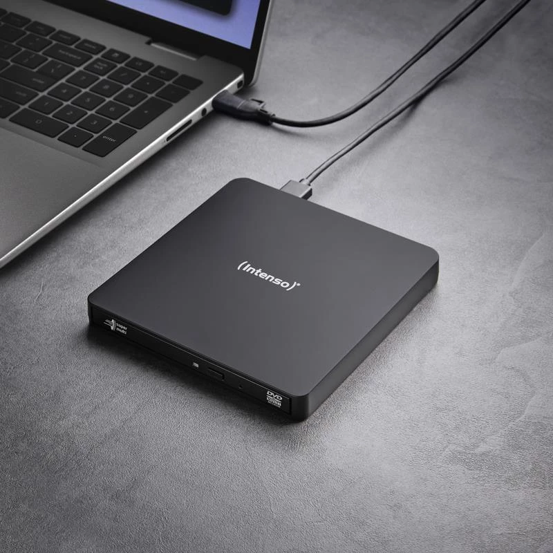 Ārējais DVD RW diskdzinis Intenso USB 3.2 Melns