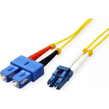 Roline Patch-Cable – LC vienmodas (vīr.) uz SC vienmodas (vīr.) – 3 m – optiskā šķiedra – 9/125 µm – OS2 – bezhalogēna – dzeltena (21.15.8793)