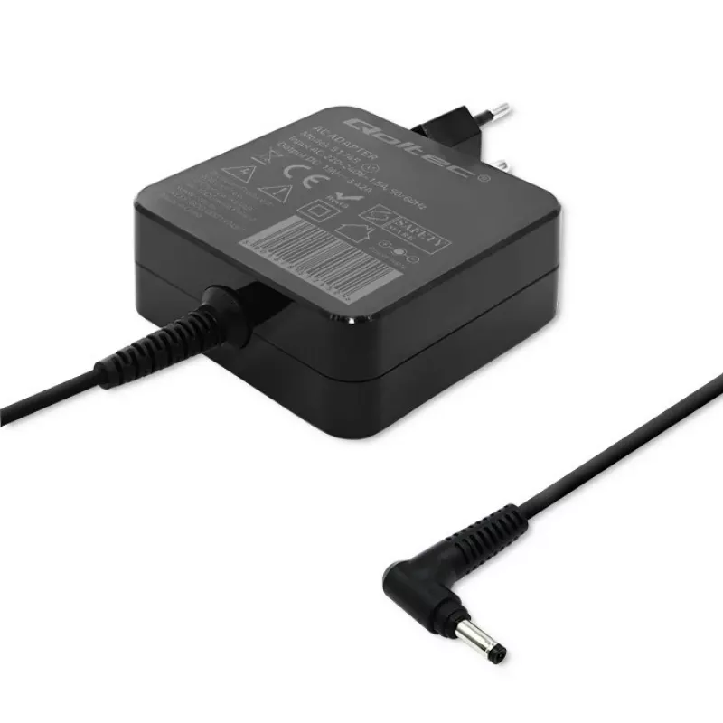 Qoltec 51745 tīkla adapteris/invertors iekštelpām 65 W Melns