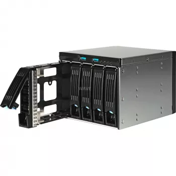 Chenbro SK33502 Melns - 5 x 3,5 inch karstās maiņas HDD nodalījums 3 x 5,25 inch slotiem