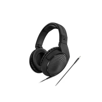 Vadu studiju austiņas Sennheiser HD 200 PRO — slēgtas, apauss, 32 Ω, 20–20000 Hz, 2 m kabelis, 3,5 mm, melnas