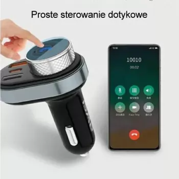 Brīvroku komplekts Awei C-843 Bluetooth 5.0 ar FM raidītāju, USB un USB-C savienojumiem