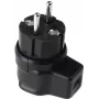 Bachmann Vollgummi 740.017 IP44 Melns, 3-polains leņķa gumijas spraudnis