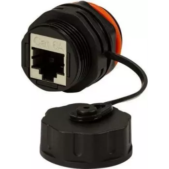 LogiLink Professional - Tīkla savienotājs - RJ-45 (S) uz RJ-45 (S) - STP - CAT 6a - āra lietošanai - Melns