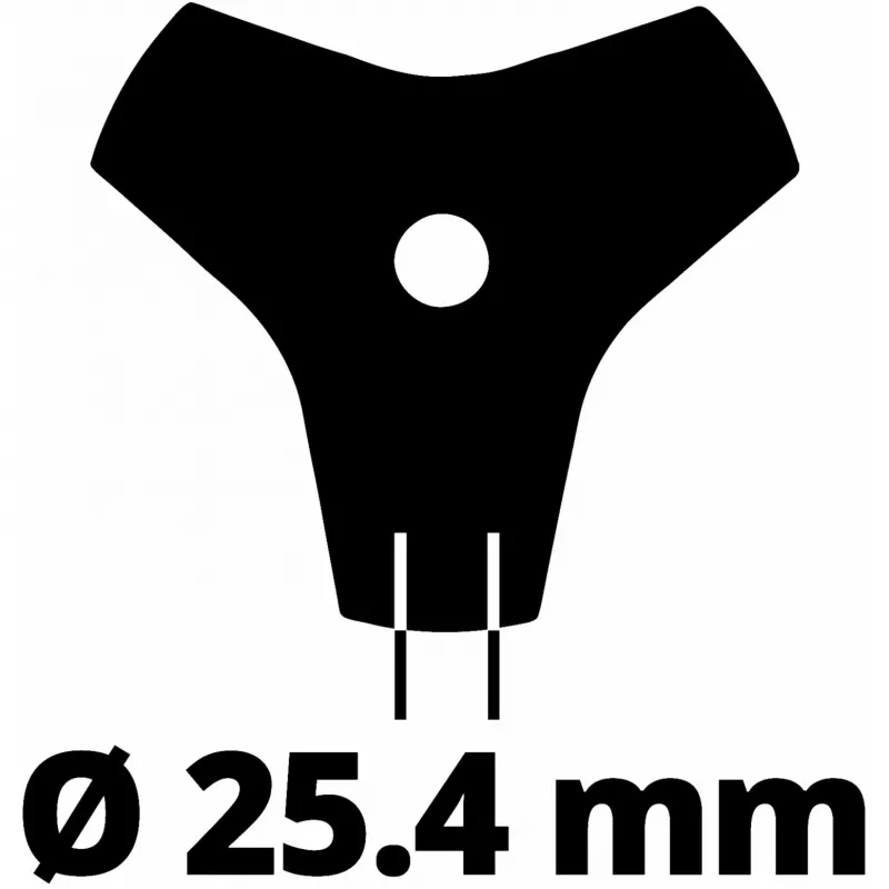 Trimmera asmens Einhell 3405083 Nerūsējošais tērauds 20 cm Melns