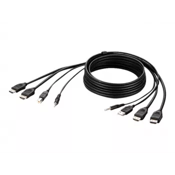 Belkin Secure KVM Combo kabelis - Video / USB / Audio kabelis - TAA atbilstošs - USB, Mini ligzda, HDMI (vīriešu)