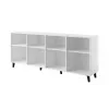 Kumode Cama Meble ETNA 200x42x82 cm, balts matēts, skaidu plātne, 16 mm rāmis