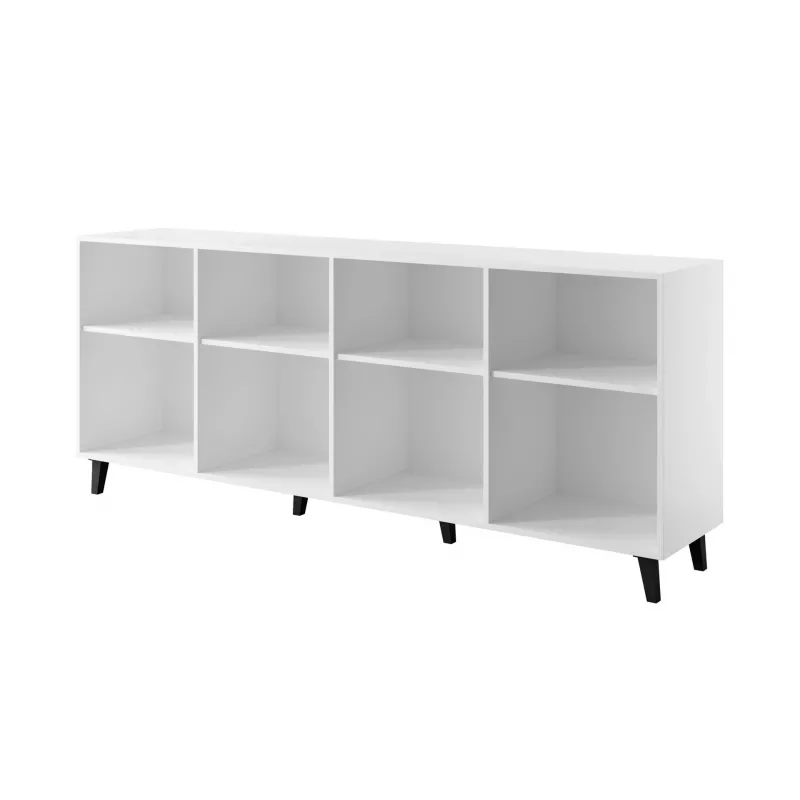 Kumode Cama Meble ETNA 200x42x82 cm, balts matēts, skaidu plātne, 16 mm rāmis