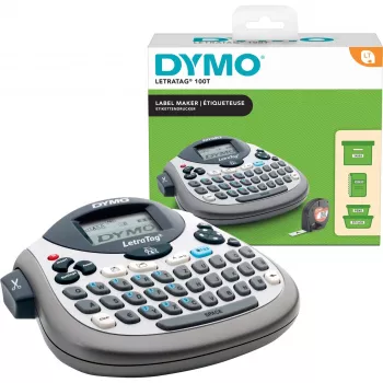 Marķētājs Dymo LetraTag LT-100T ar QWERTZ tastatūru, rokas termālais etiķešu printeris