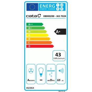 CATA IAS 7024 Indukcijas Plīts ar Tvaika Nosūcēju, 77 cm, Melna