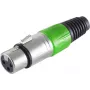 XLR savienotājs ShiverPeaks BS55022-G zaļš — 3-pin vīrišķais audio savienotājs