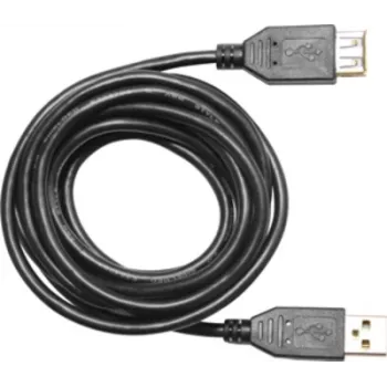 USB kabelis Eltako 30000020 USB-A sievišķais uz USB-A vīrišķais, 2 m, melns
