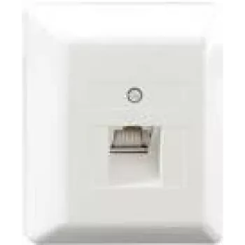 Rutenbeck UAE-Cat.6A iso-8 U Ap rw - tīkla pieslēguma ligzda - RJ 45 - 1 tīkla ligzda - tīri balta, RAL 9010 (13411501)