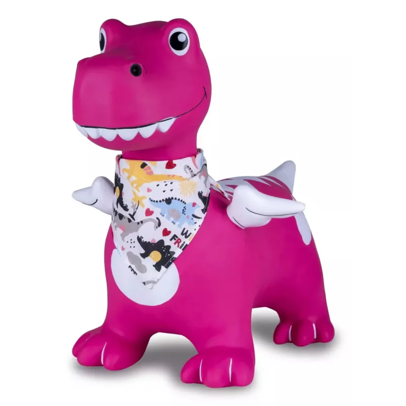 Lēkājamais dzīvnieks Jamara HoppyDoo Dino ar spārniem rozā ar sūkni 466008
