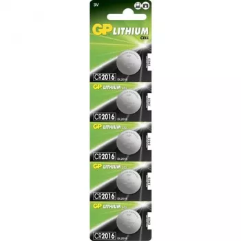 GP Batteries CR2016 litija baterija - monētas tipa - 3 V (060.2016C5)